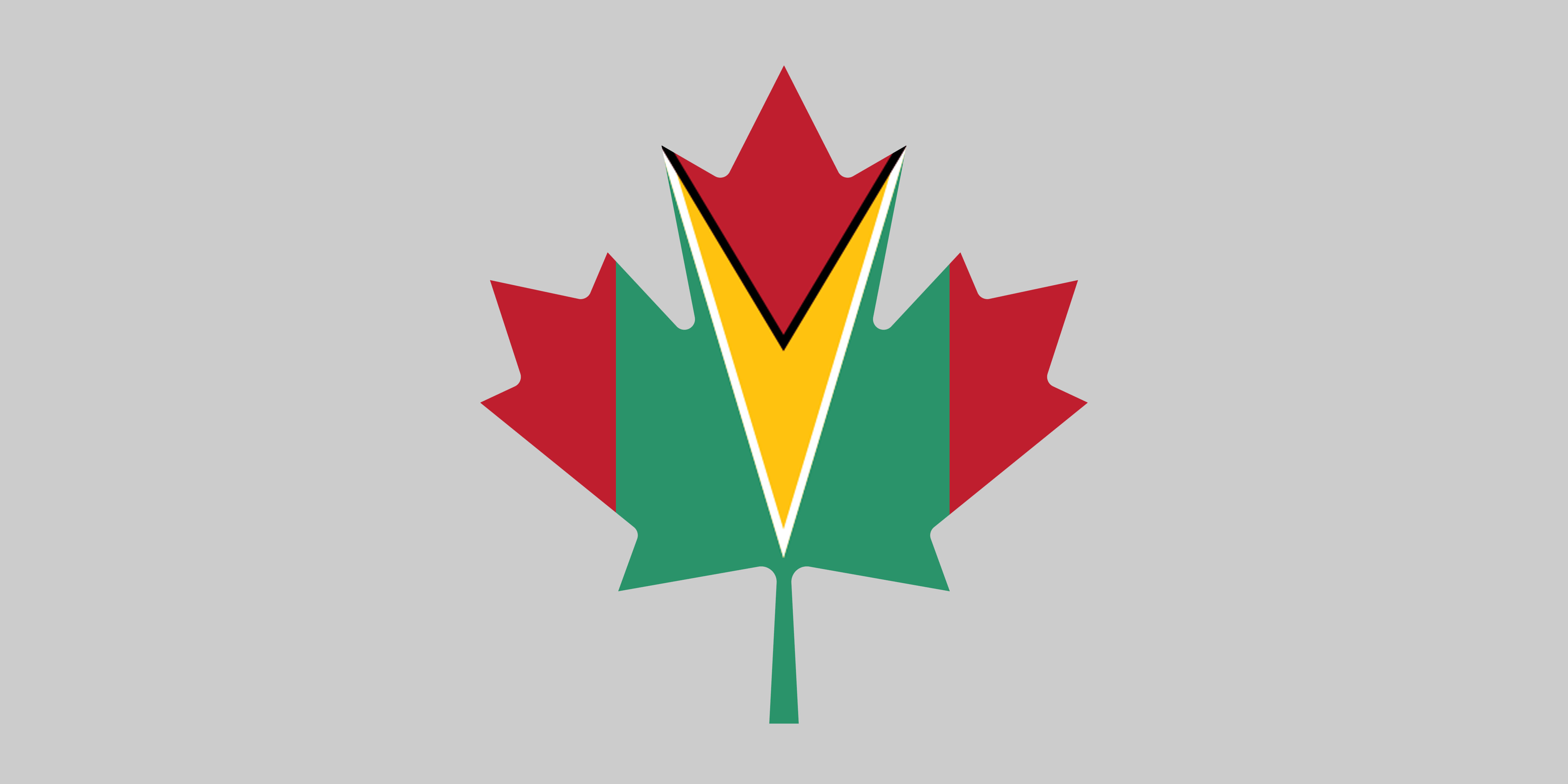 The Guyana-Canada maple leaf